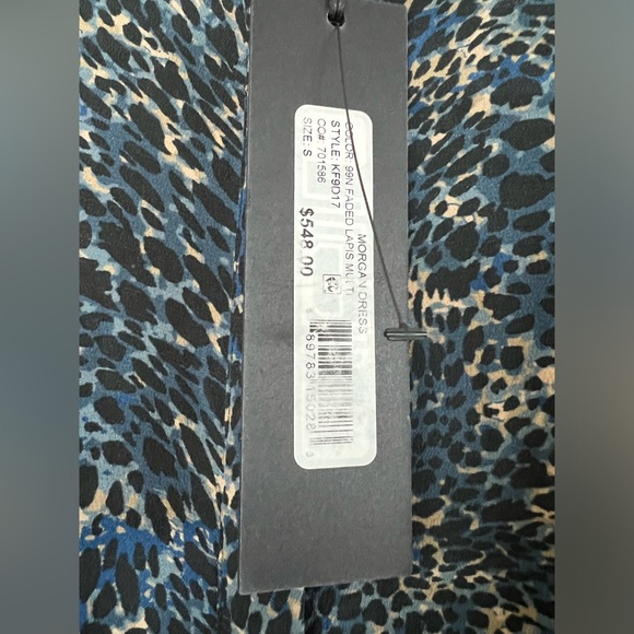 NWT Kobi Halperin Womens Morgan Silk Animal-Print Midi Dress - Picture 7 of 7
